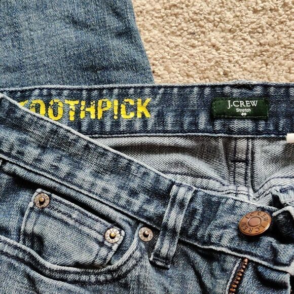 ✔️⚓Y2K J Crew Factory Toothpick Stretch Jeans - Picture 3 of 4